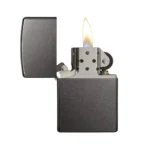فندک زیپو اورجینال مدل Classic Gray کد 28378، خاکستری دودی - تصویر 2
