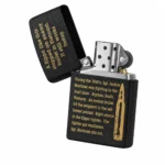 فندک زیپو اورجینال مدل Catching Bullet Vietnam کد 236، مشکی آسفالتی - تصویر 10