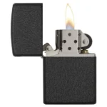 فندک زیپو مدل Black Crackle کد 236، مشکی آسفالتی - تصویر 2